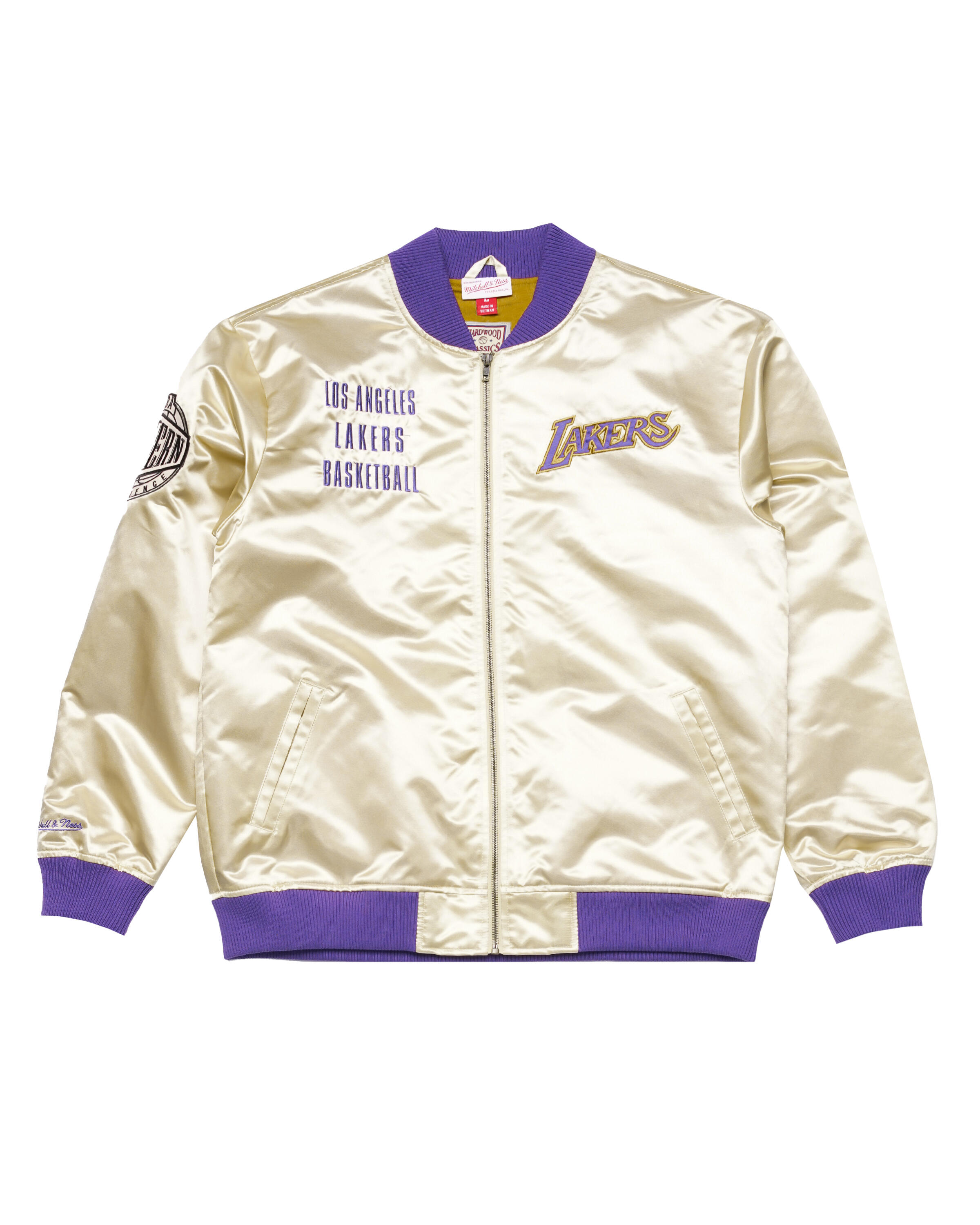 Mitchell Ness NBA TEAM OG 2.0 LIGHTWEIGHT SATIN JACKET LA LAKERS